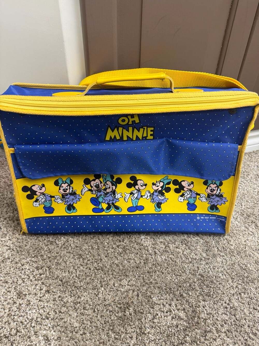 Vintage Disney 'Oh Minnie' Collapsible Travel Suitcase